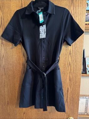 41 hawthorn jimena shirt dress NWT 41 Hawthorn Stitch Fix Jimena Shirt Dress Purple 3/4 Sleeve Size XS